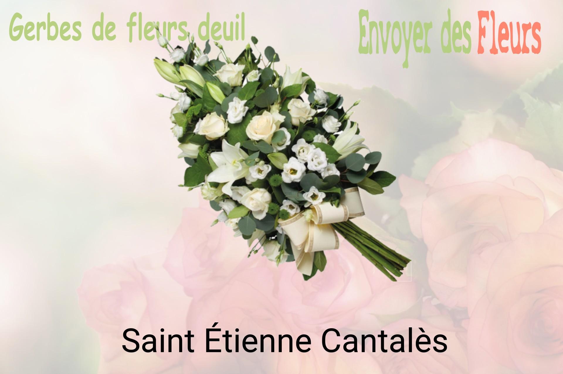 Gerbe de fleurs de deuil livrée à Saint-Étienne-Cantalès